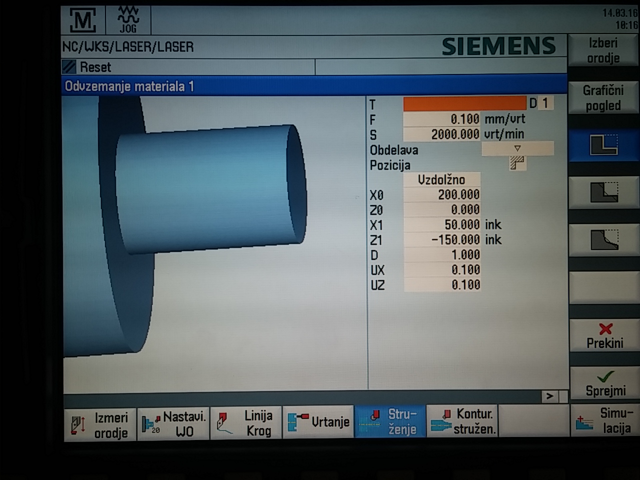 CIKLIČNA “TEACH-IN” STRUŽNICA ROMI C420 – SIEMENS 828D
